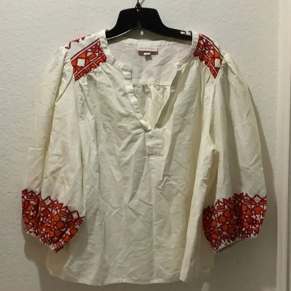 Knox Rose women’s blouse size XL 55% cotton 45% viscose